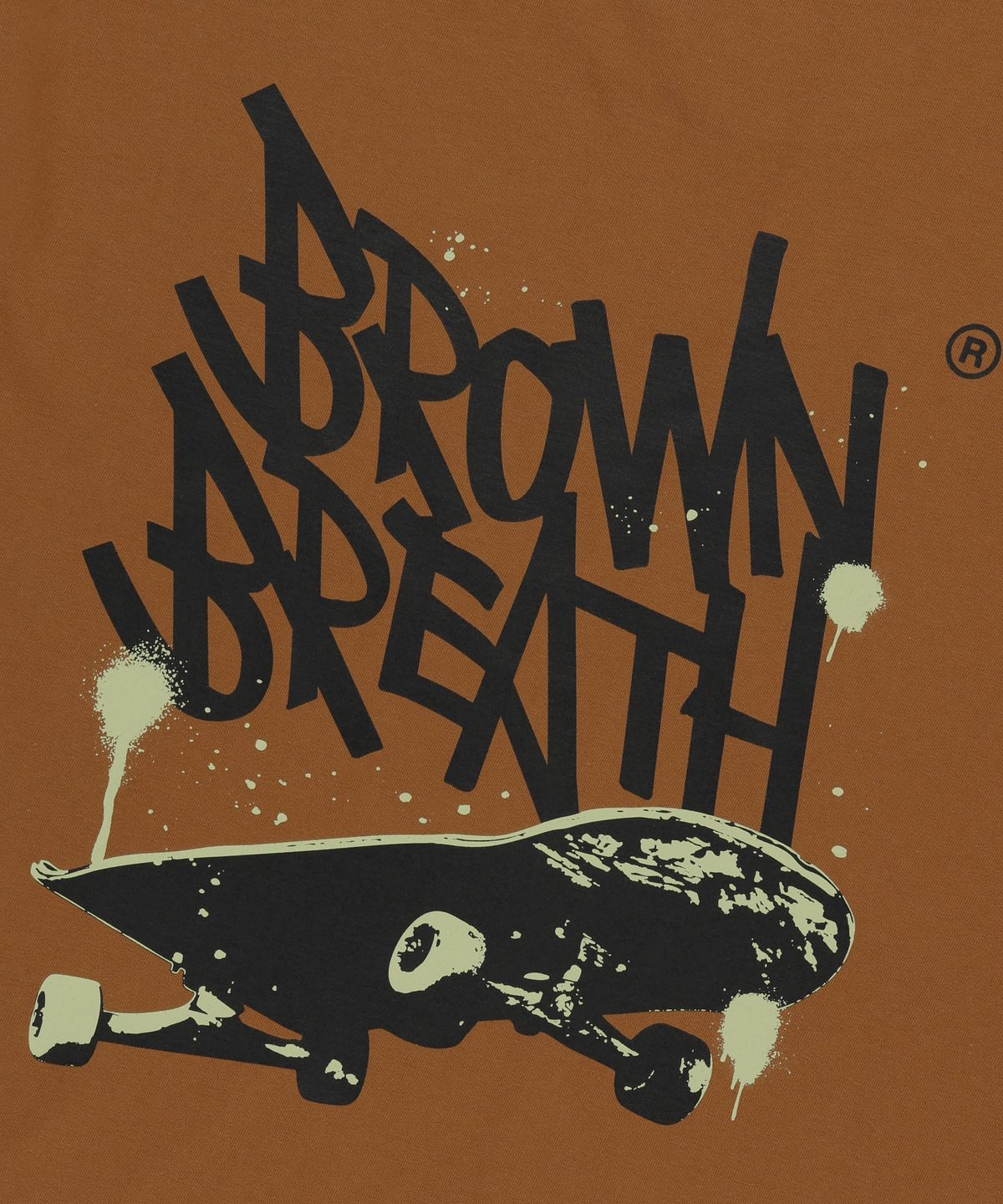 브라운브레스(BROWNBREATH) BOARD TAG TEE - ORANGE