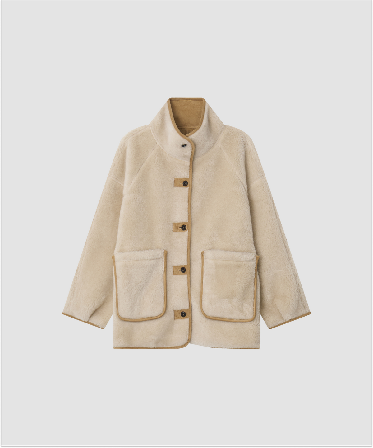 더 릴(THE LILLE) Reversible Mustang Half Coat