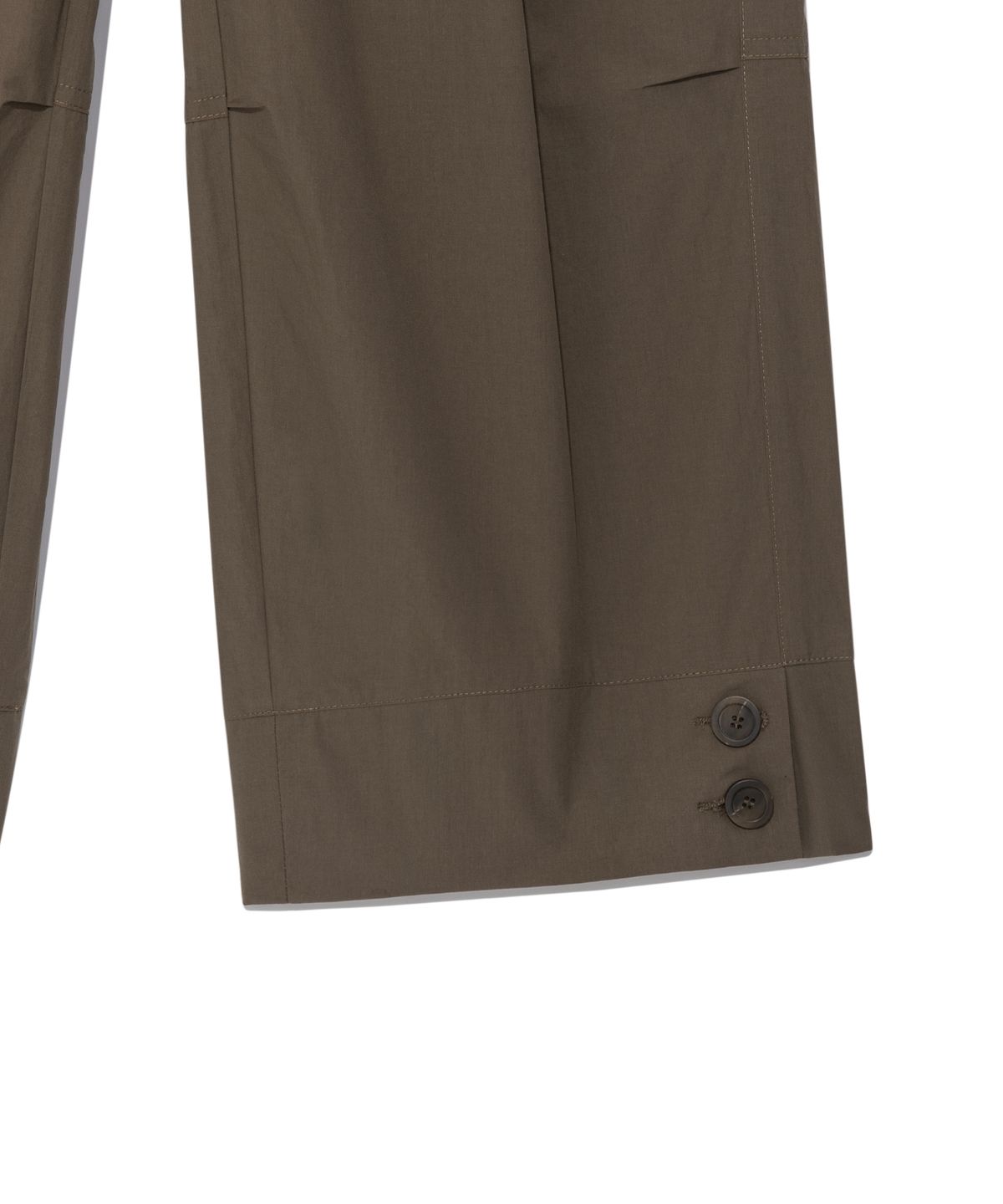 더콜디스트모먼트(THE COLDEST MOMENT) TCM hem two button pants (brown)