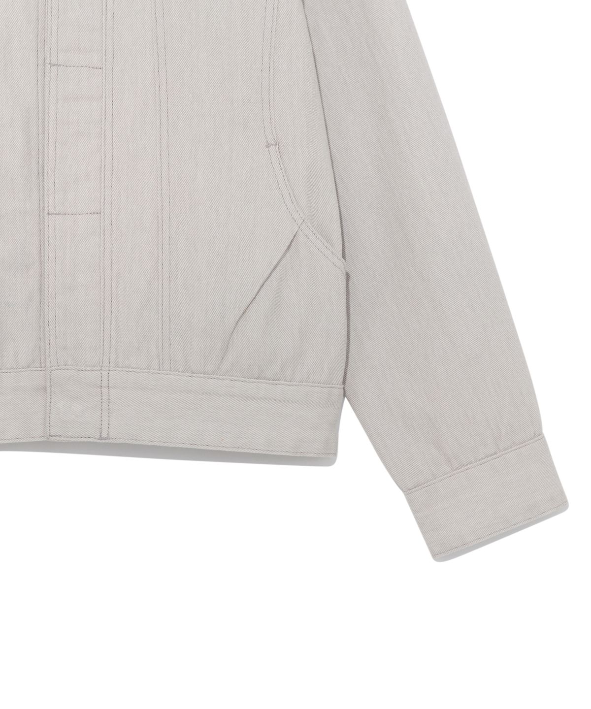 더콜디스트모먼트(THE COLDEST MOMENT) TCM double-button trucker jacket (ivory)