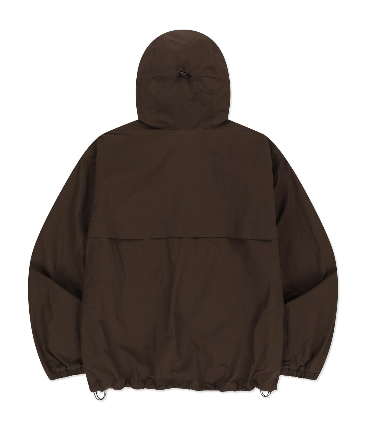 브라운브레스(BROWNBREATH) TAG HOODIE WINDBREAKER - DARK BROWN