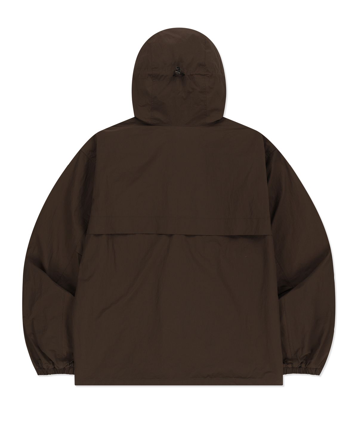 브라운브레스(BROWNBREATH) TAG HOODIE WINDBREAKER - DARK BROWN