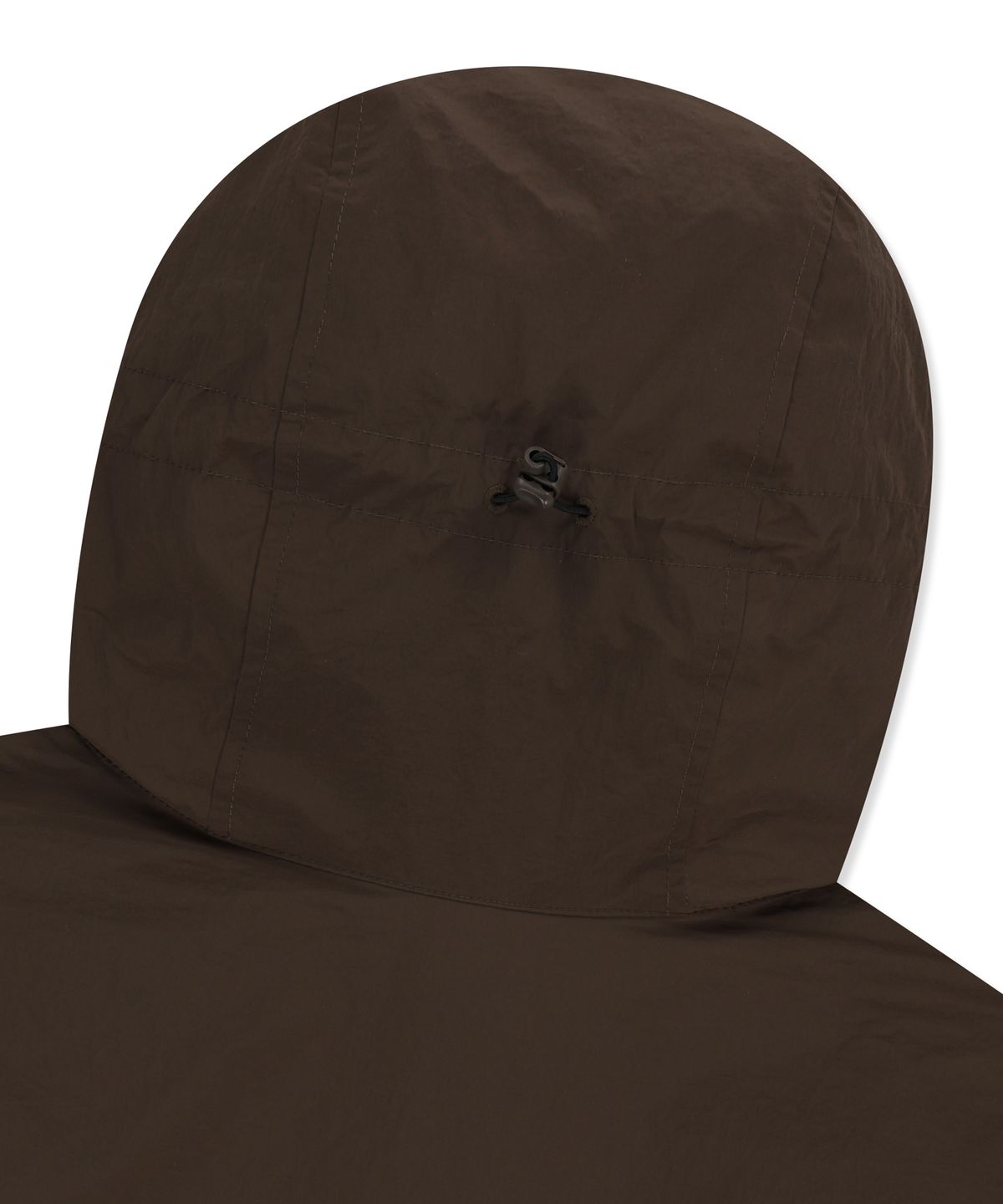 브라운브레스(BROWNBREATH) TAG HOODIE WINDBREAKER - DARK BROWN