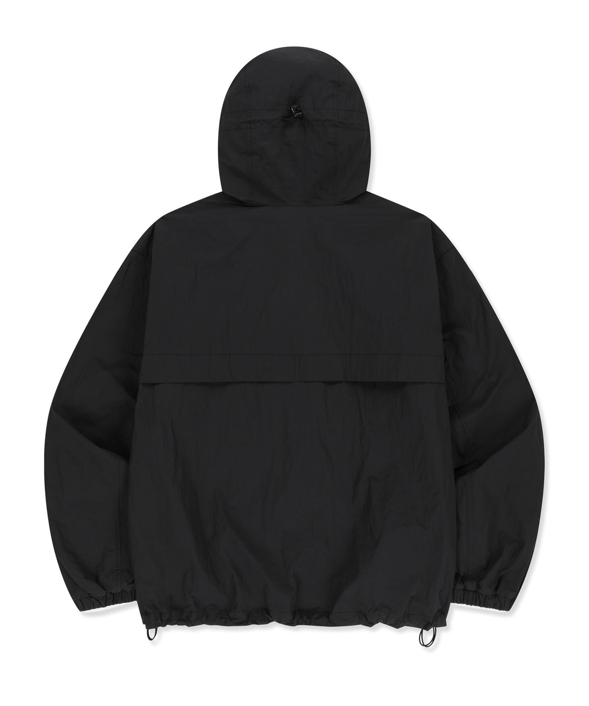 브라운브레스(BROWNBREATH) TAG HOODIE WINDBREAKER - BLACK