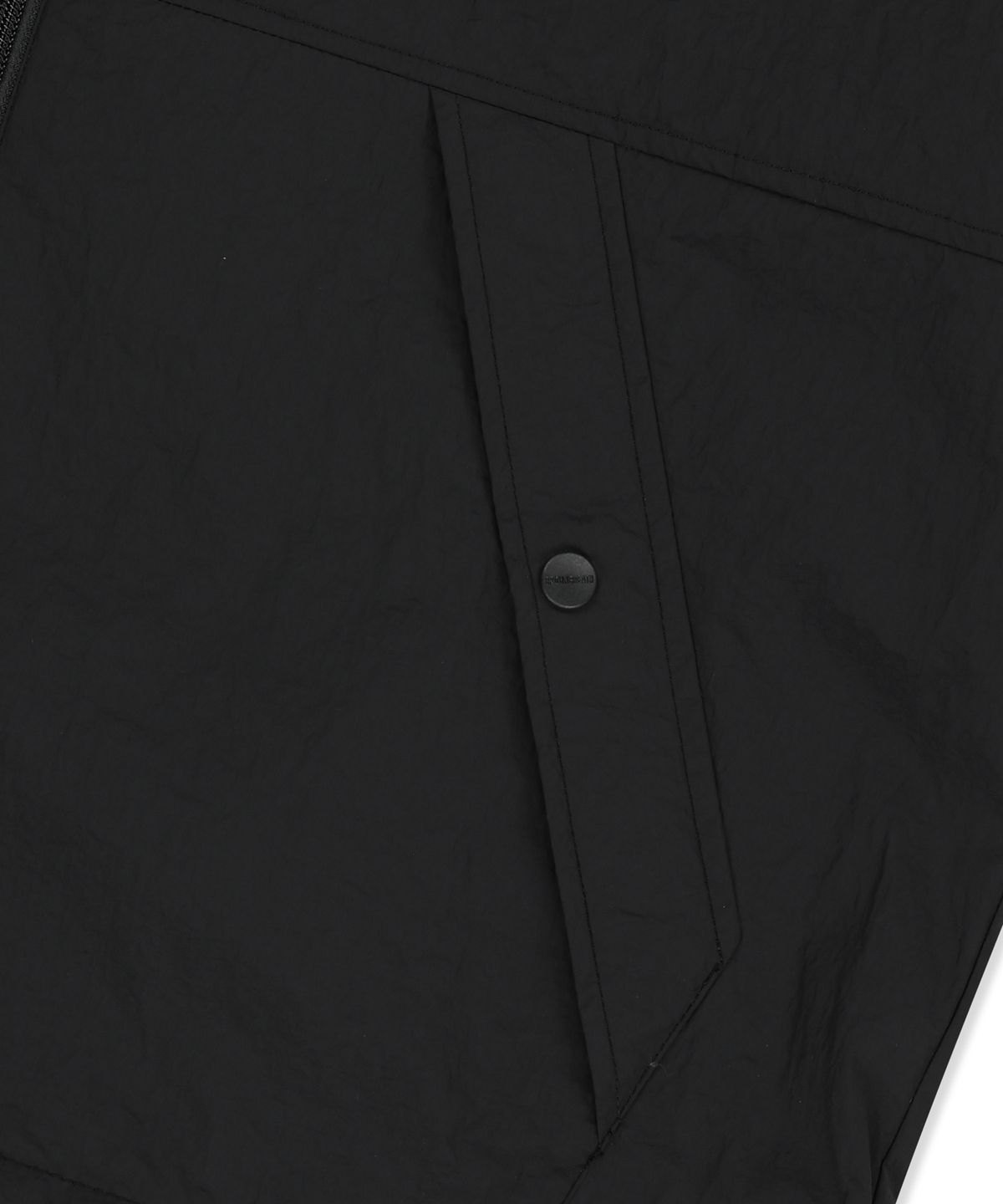 브라운브레스(BROWNBREATH) TAG HOODIE WINDBREAKER - BLACK