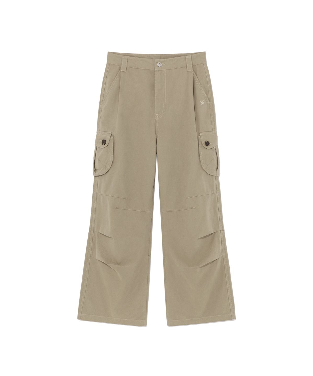 더콜디스트모먼트(THE COLDEST MOMENT) TCM pleated cargo pants (beige)