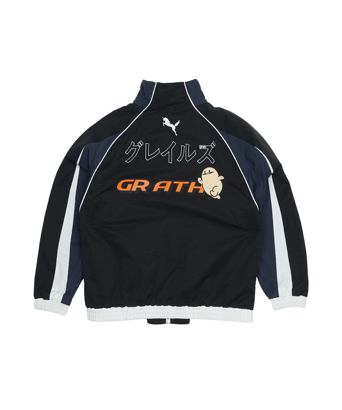 그레일즈(GRAILZ) SPORTY PARODY RACING JACKET [BLACK]
