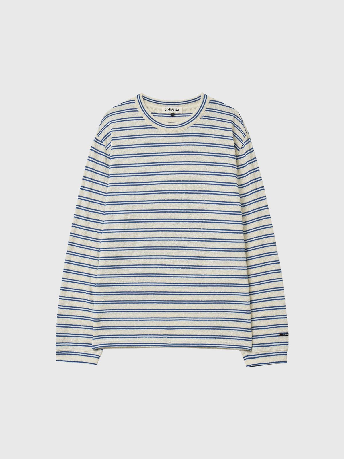 제너럴아이디어(GENERALIDEA) UNISEX 더블 스트라이프 티셔츠 [IVORY] / GF1UTS001