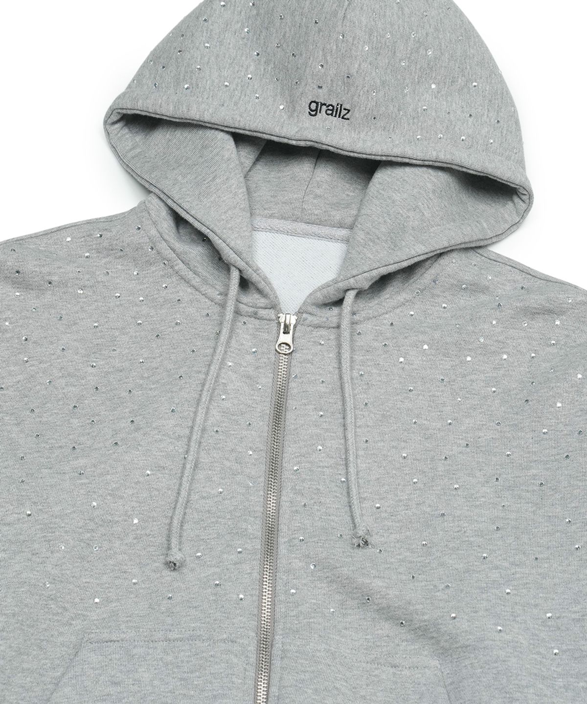 그레일즈(GRAILZ) CRYSTAL ZIP HOODIE [GRAY]
