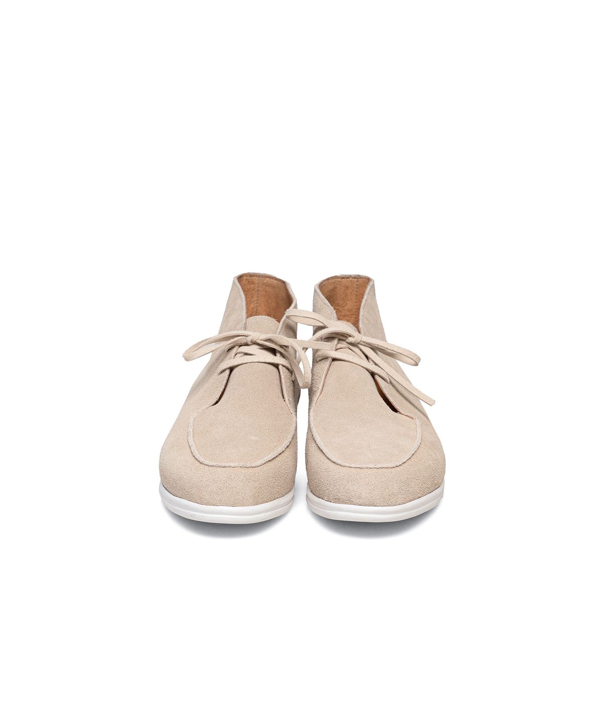 올클래식(ALLCLASSIC) ALC4408 리조트 레이스업 앵클 부츠_ivory suede