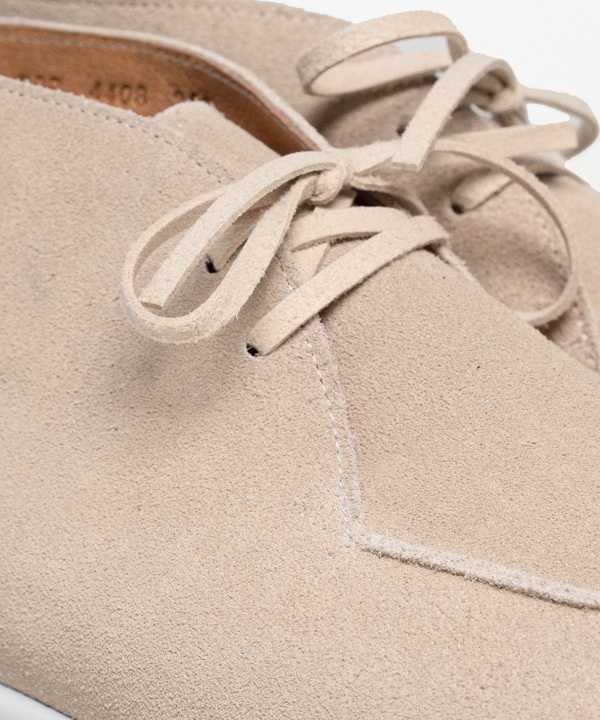 올클래식(ALLCLASSIC) ALC4408 리조트 레이스업 앵클 부츠_ivory suede