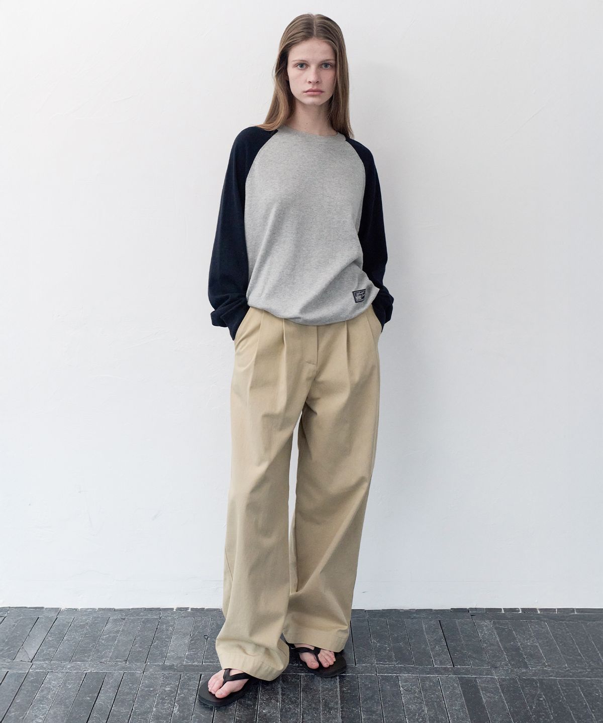 르바(LEVAR) Relaxed Cotton Chino Pants - Peanut Beige