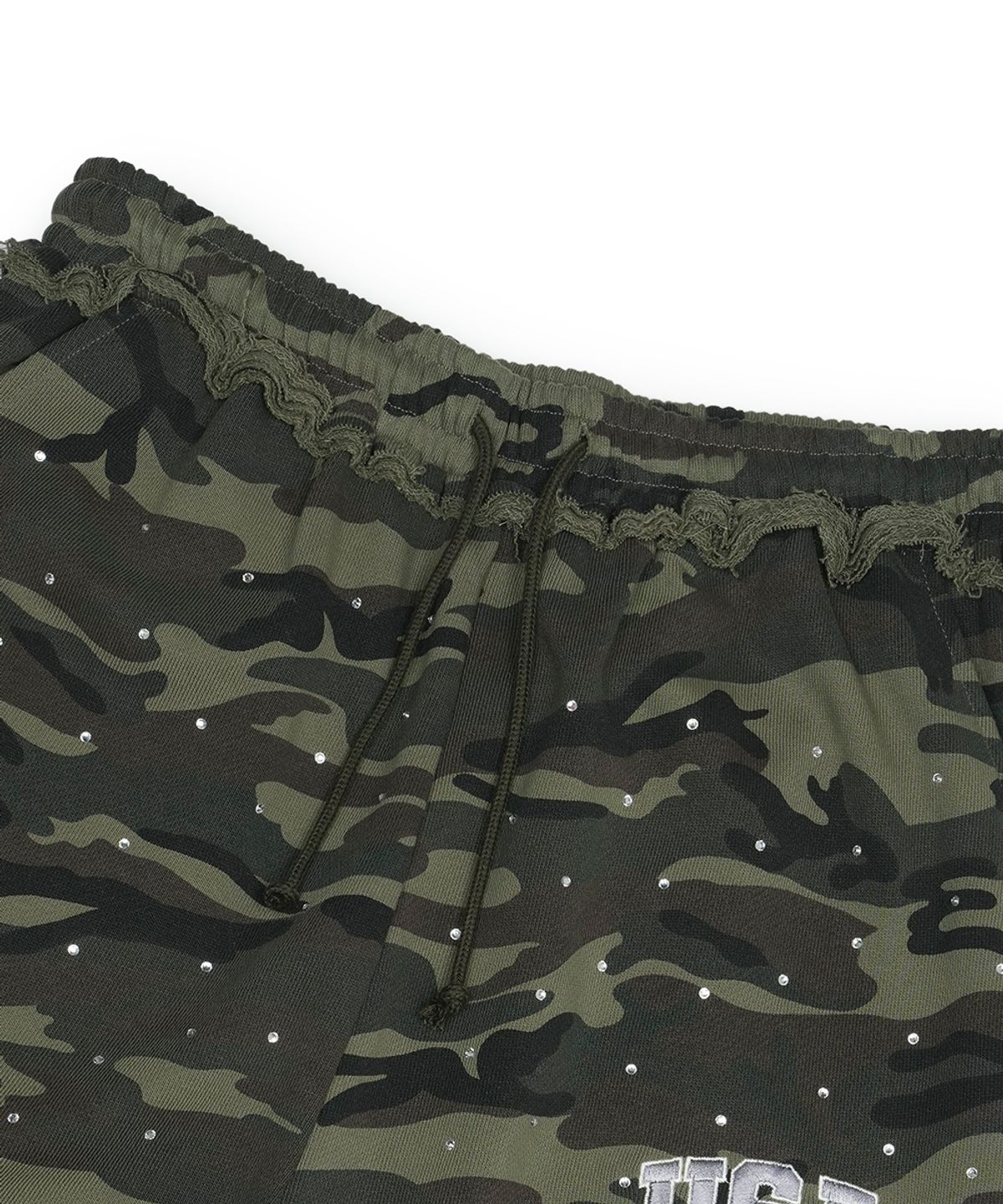 그레일즈(GRAILZ) CRYSTAL BAGGY SWEAT PANTS [CAMO]