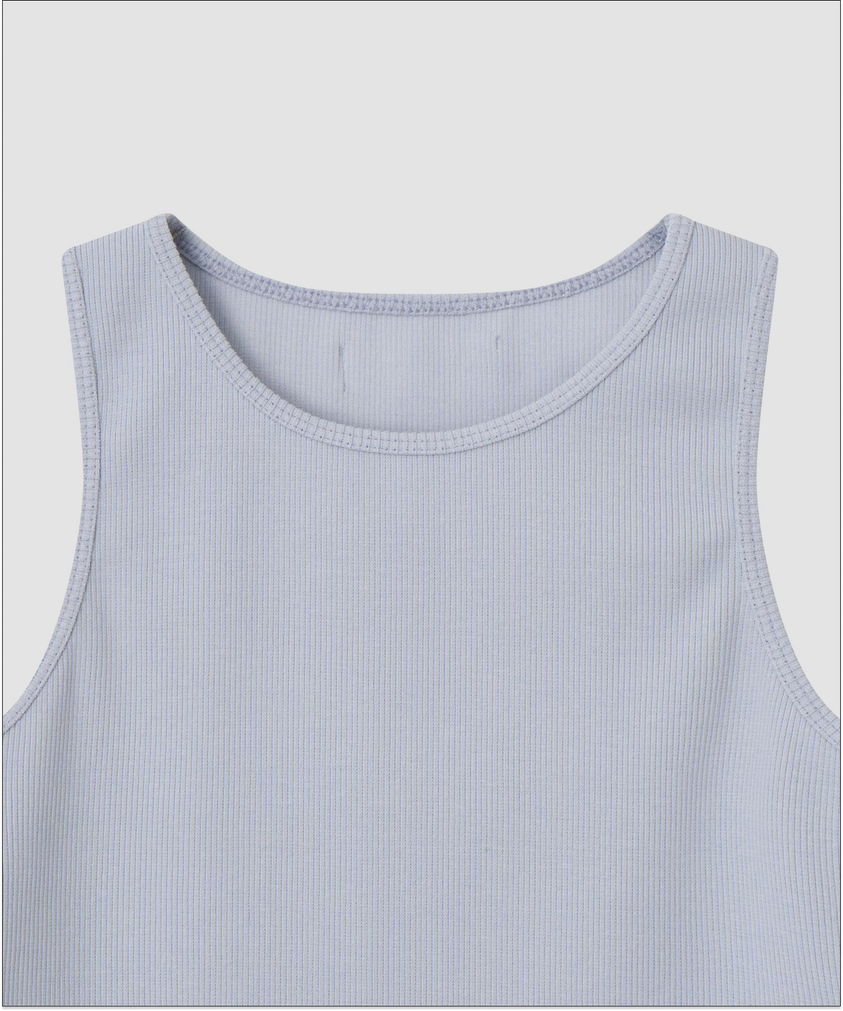 더 릴(THE LILLE) Haze Rib Sleeveless Top_Skyblue