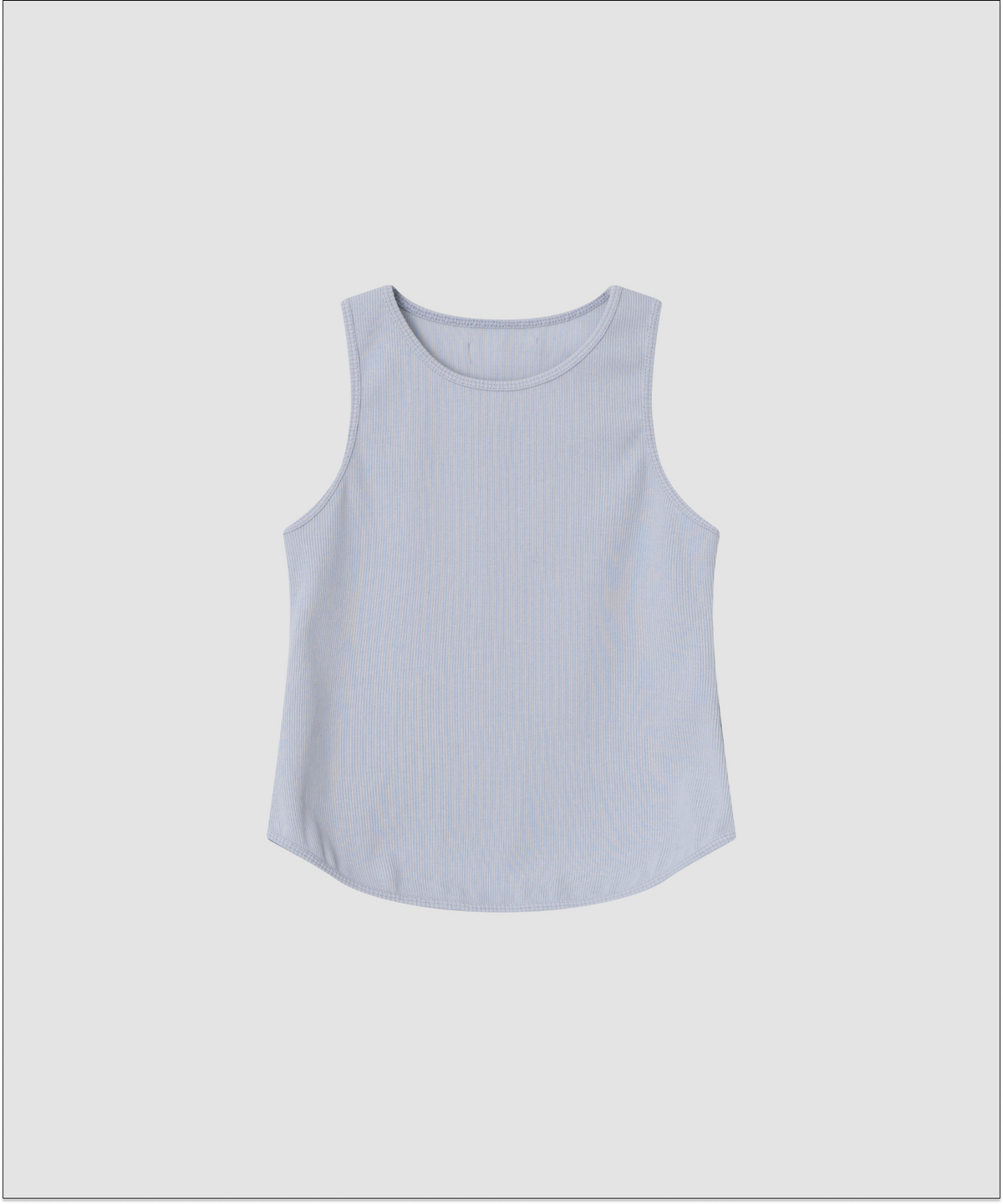 더 릴(THE LILLE) Haze Rib Sleeveless Top_Skyblue
