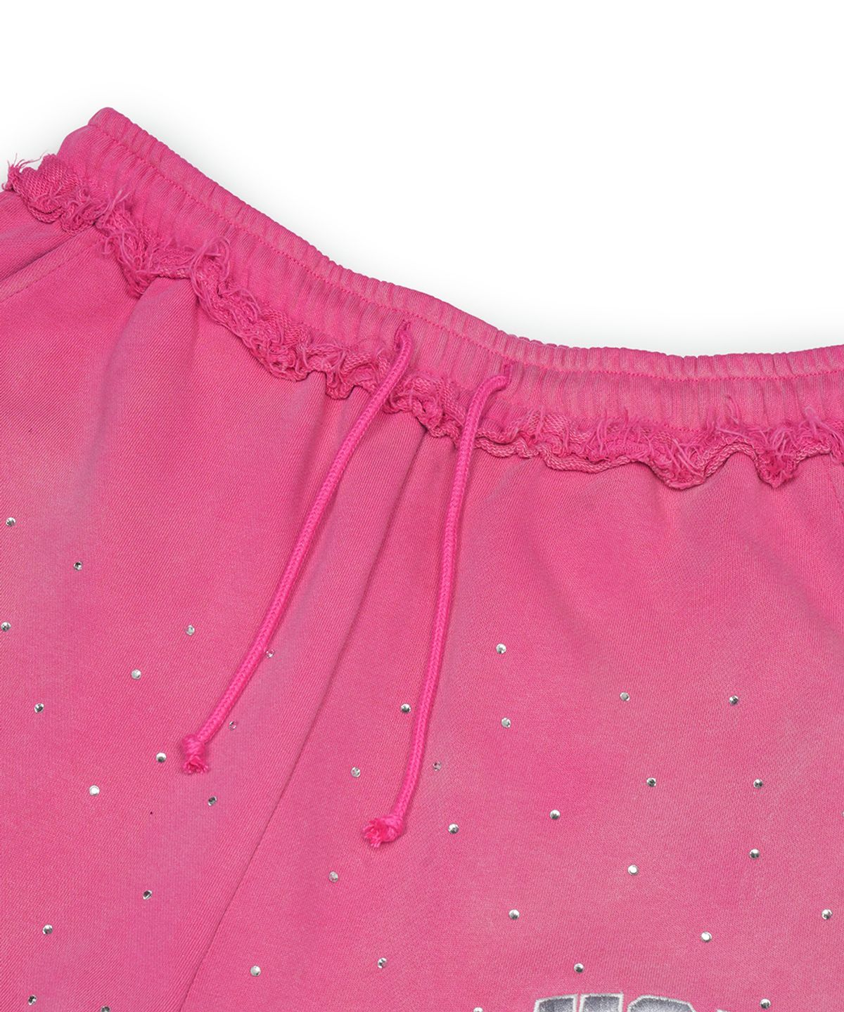 그레일즈(GRAILZ) CRYSTAL BAGGY SWEAT PANTS [PINK]