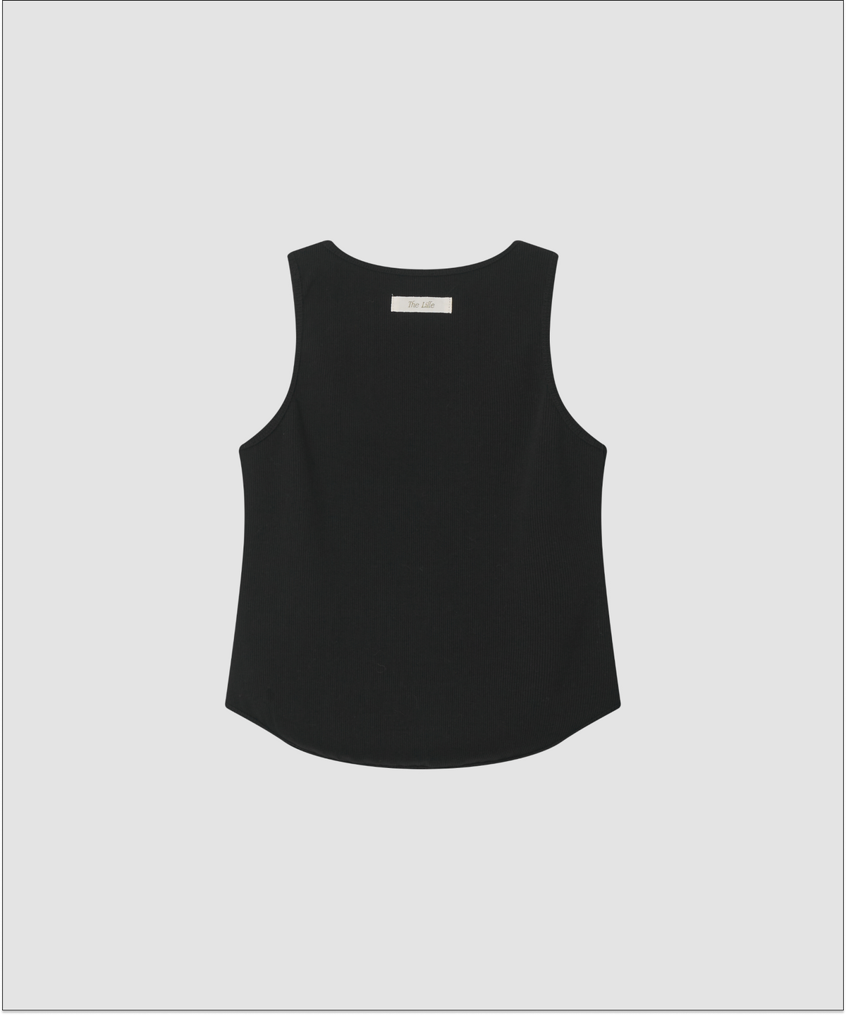 더 릴(THE LILLE) Haze Rib Sleeveless Top_Black