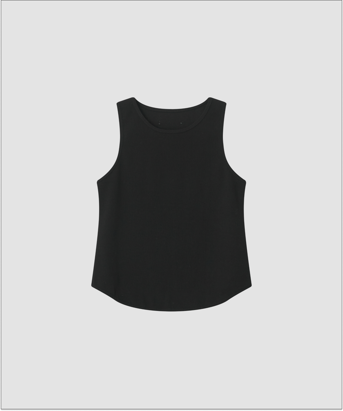 더 릴(THE LILLE) Haze Rib Sleeveless Top_Black