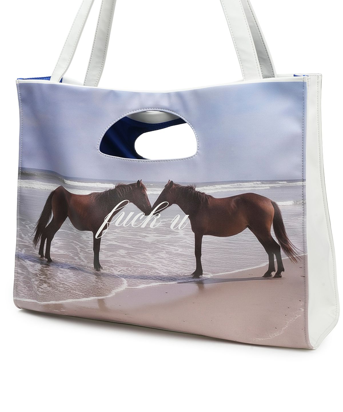 그레일즈(GRAILZ) TWO FACE TOTE BAG [BLUE]