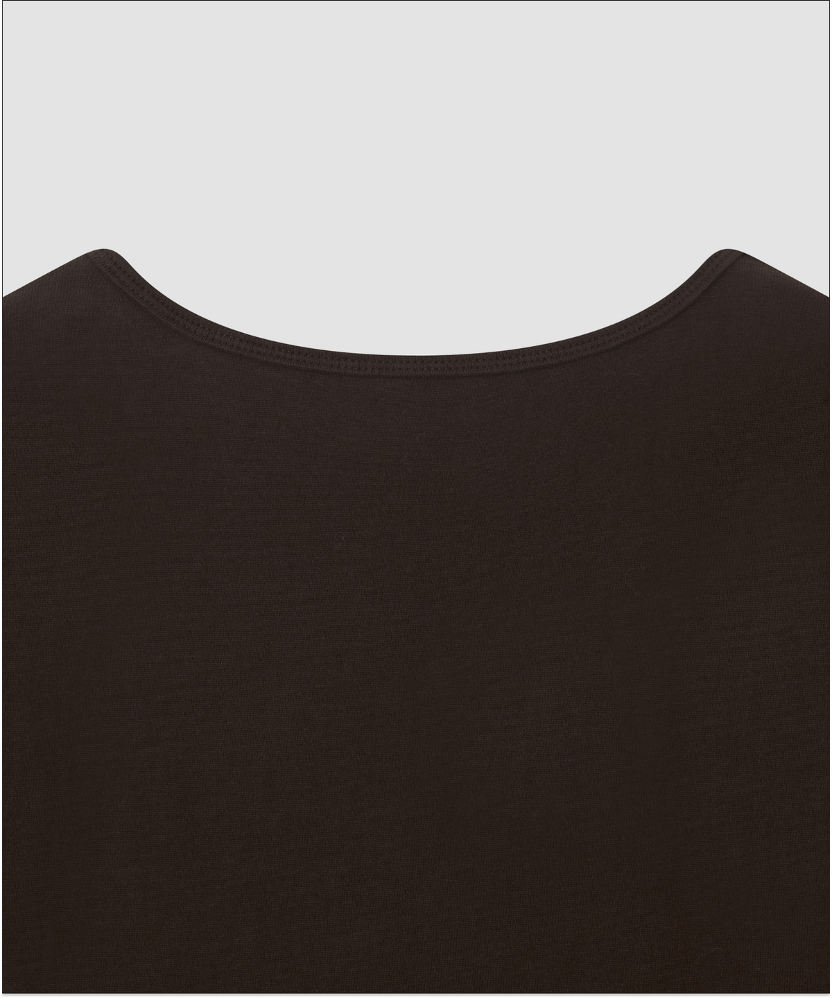 더 릴(THE LILLE) Lay Scoop Neck T_Brown