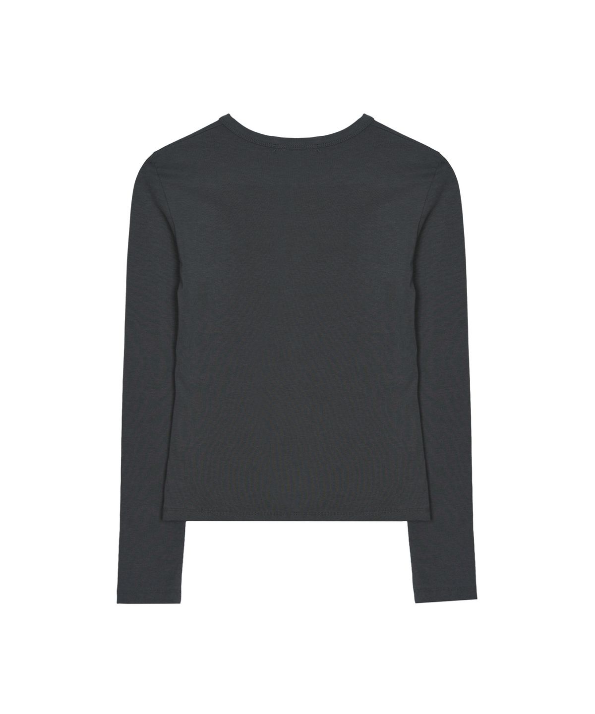 닉앤니콜(NICK&NICOLE) DIAGONAL LONG SLEEVE TOP_CHARCOAL
