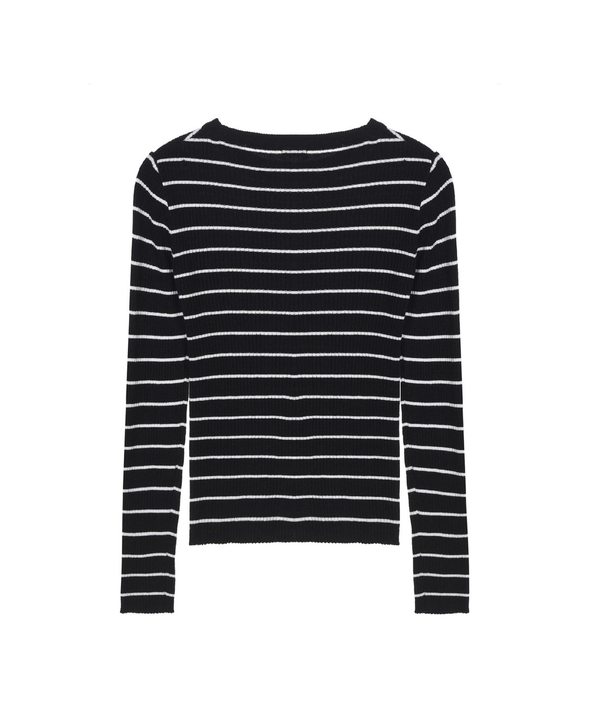 닉앤니콜(NICK&NICOLE) MINIMAL STRIPE SLIM LS KNIT_2 COLOR