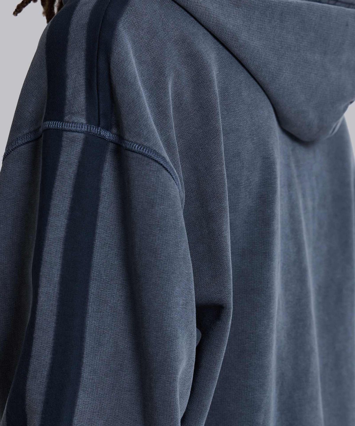 제이디드 런던(JADED LONDON) (U) 데님 워시 스포티 스트라이프 후디 블루 DENIM WASH SPORTY STRIPE HOODIE BLUE
