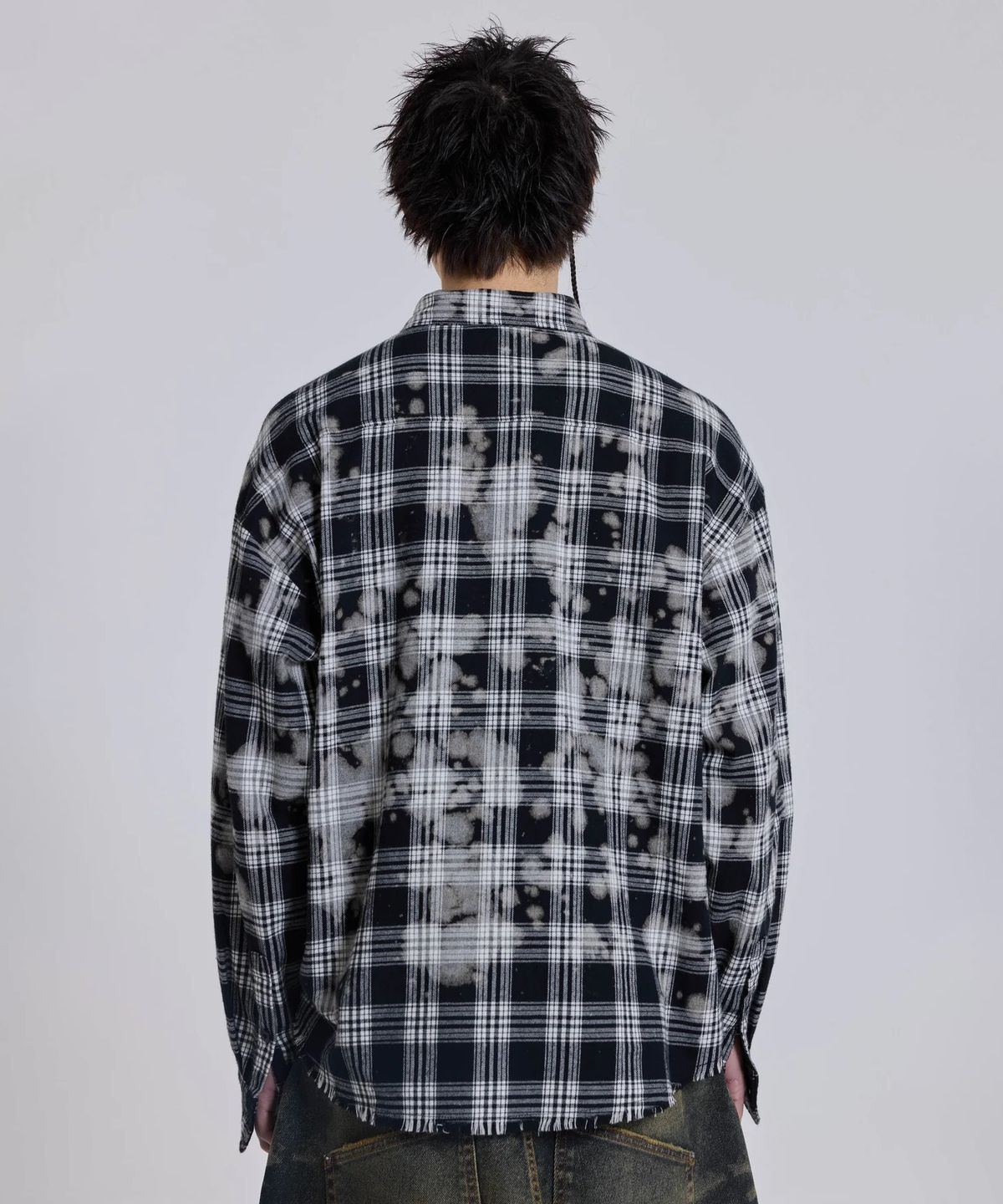제이디드 런던(JADED LONDON) (M) 블랙 앤 화이트 체크드 플란넬 멀티 B&W CHECKED FLANNEL MULTI