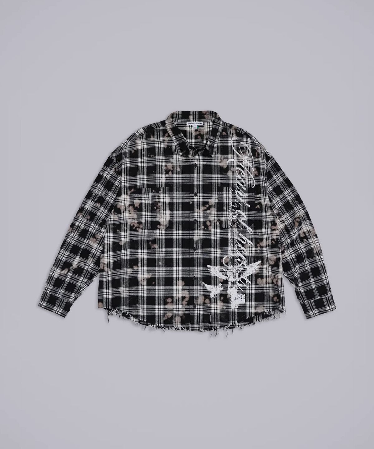 제이디드 런던(JADED LONDON) (M) 블랙 앤 화이트 체크드 플란넬 멀티 B&W CHECKED FLANNEL MULTI