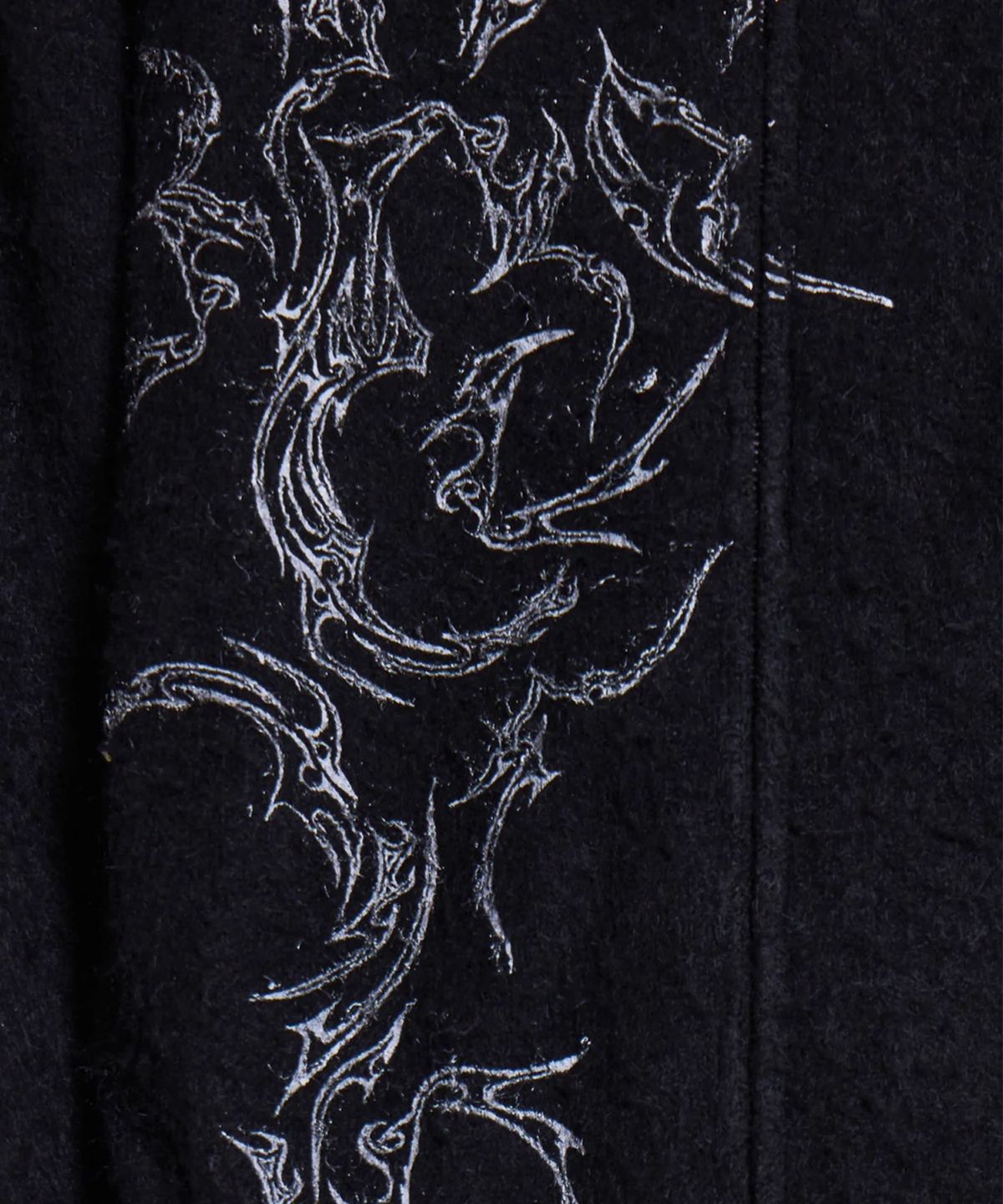 제이디드 런던(JADED LONDON) (M) 타투 집 니트 후디 블랙 TATTOO ZIP KNIT HOODIE BLACK