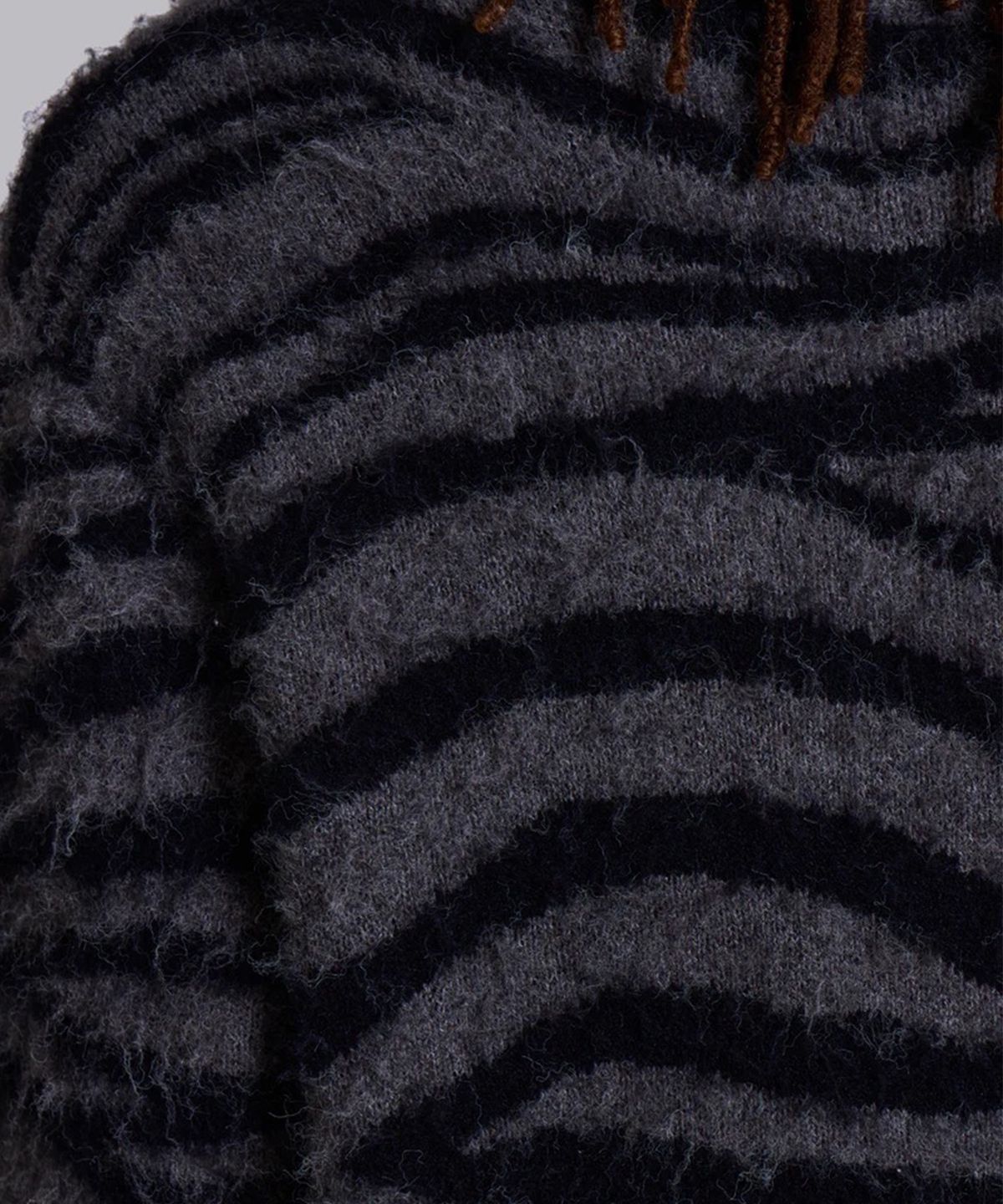 제이디드 런던(JADED LONDON) (M) 브러쉬드 지브라 니트 점퍼 멀티 BRUSHED ZEBRA KNIT JUMPER MULTI