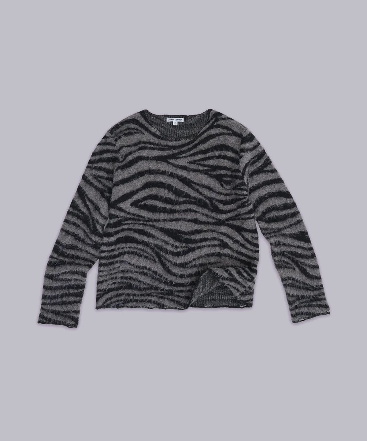 제이디드 런던(JADED LONDON) (M) 브러쉬드 지브라 니트 점퍼 멀티 BRUSHED ZEBRA KNIT JUMPER MULTI