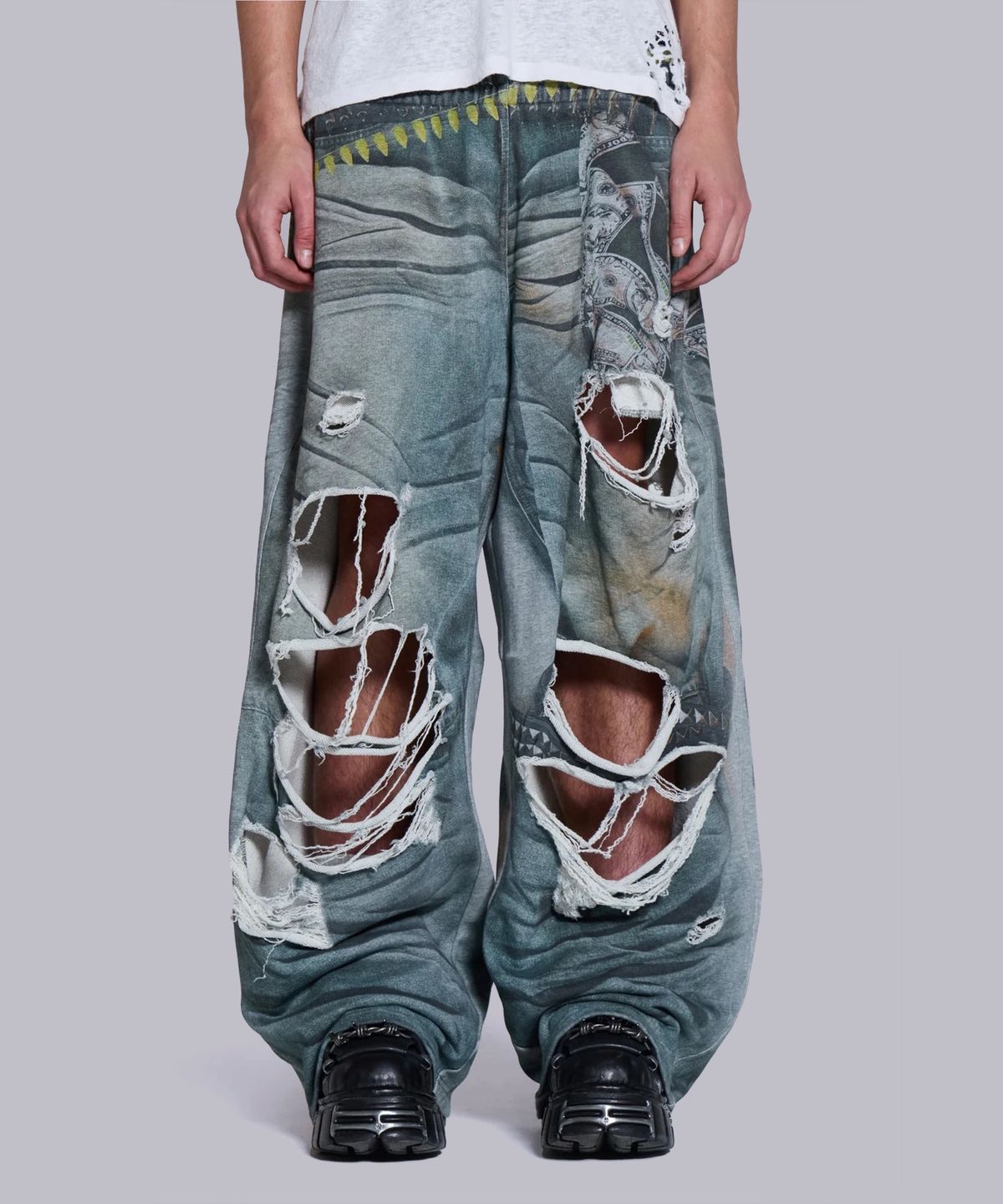 제이디드 런던(JADED LONDON) (U) 벨트 일루전 몬스터 조거 블루 BELT ILLUSION MONSTER JOGGER BLUE