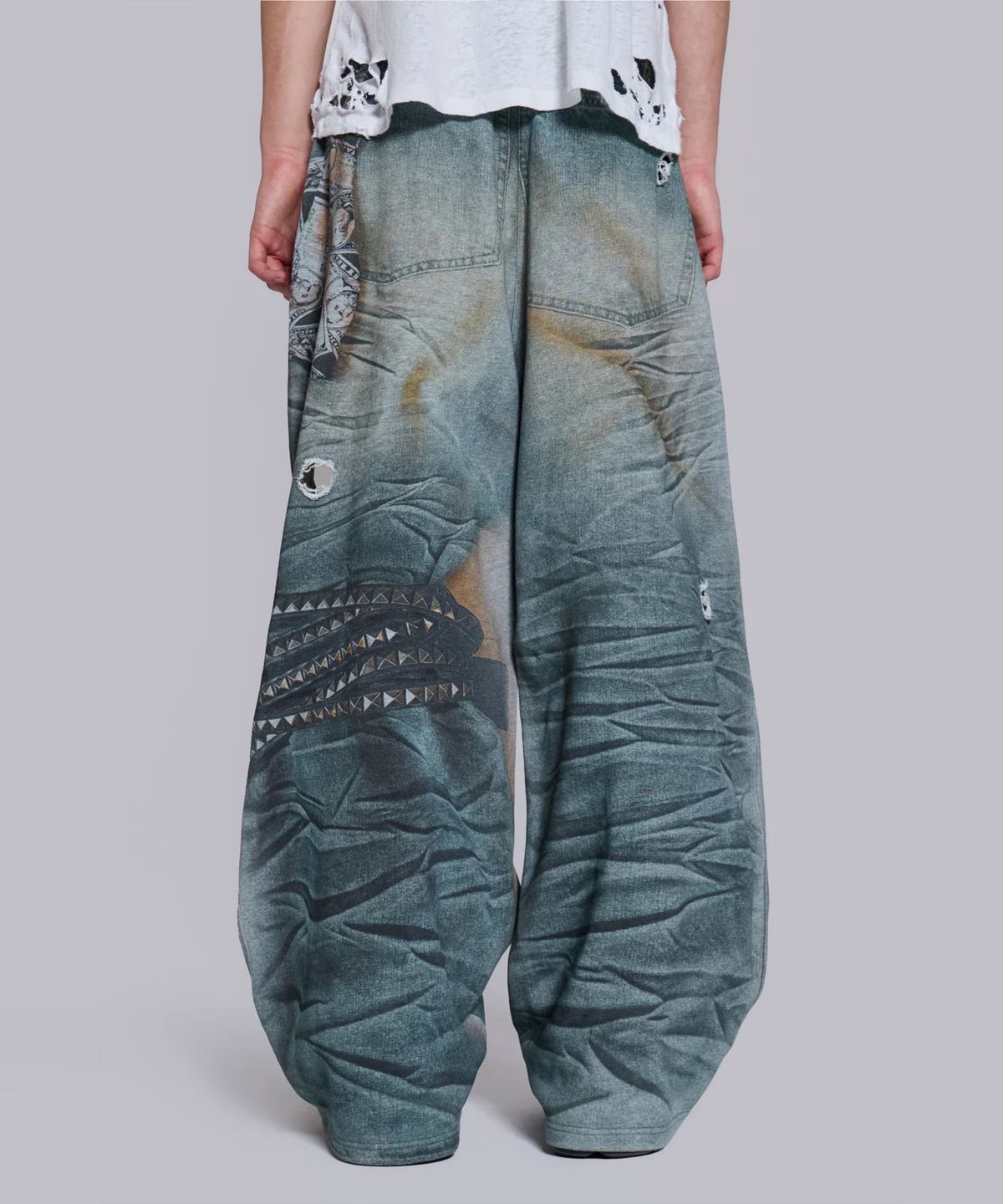 제이디드 런던(JADED LONDON) (U) 벨트 일루전 몬스터 조거 블루 BELT ILLUSION MONSTER JOGGER BLUE