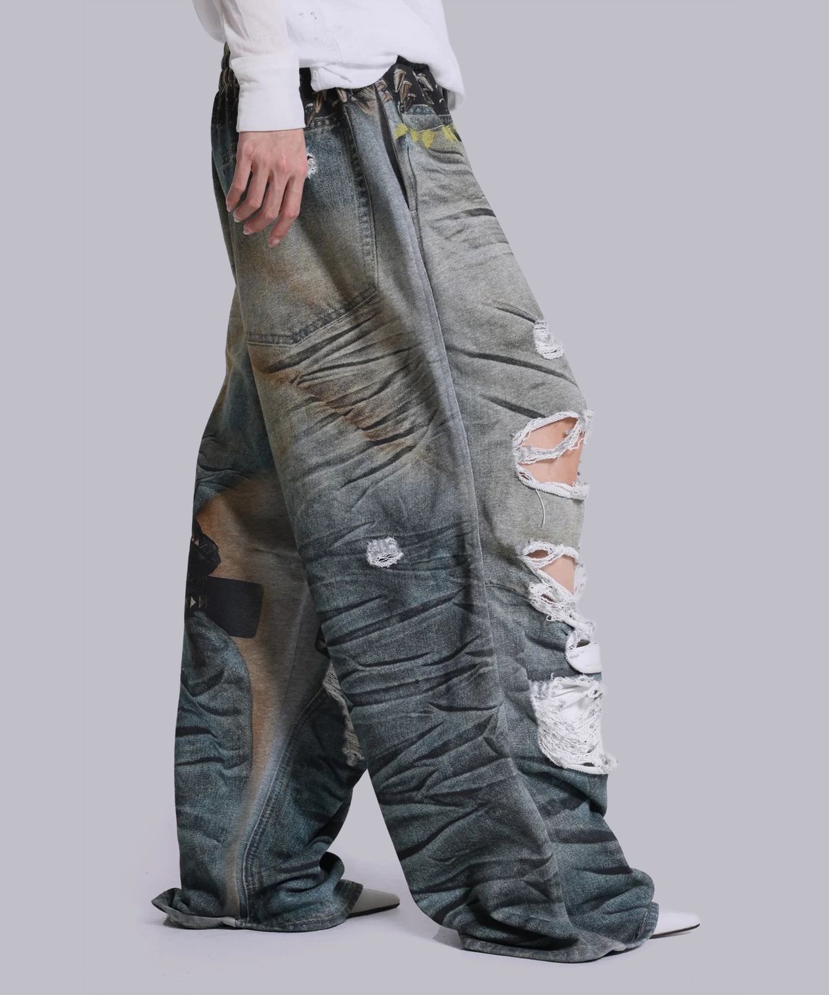 제이디드 런던(JADED LONDON) (U) 벨트 일루전 몬스터 조거 블루 BELT ILLUSION MONSTER JOGGER BLUE