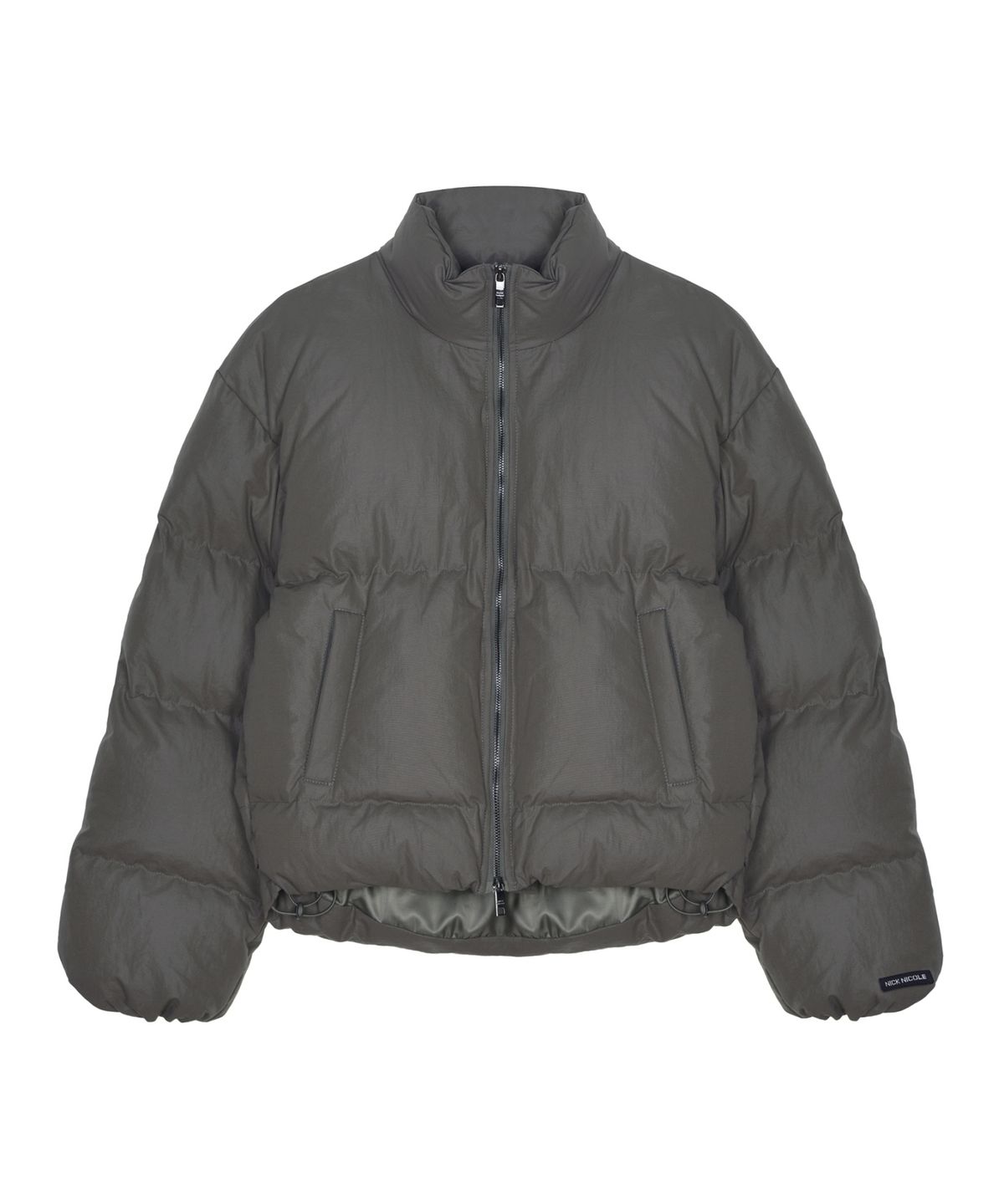 닉앤니콜(NICK&NICOLE) EMBRODIDERED PUFFER PADDING_BROWN