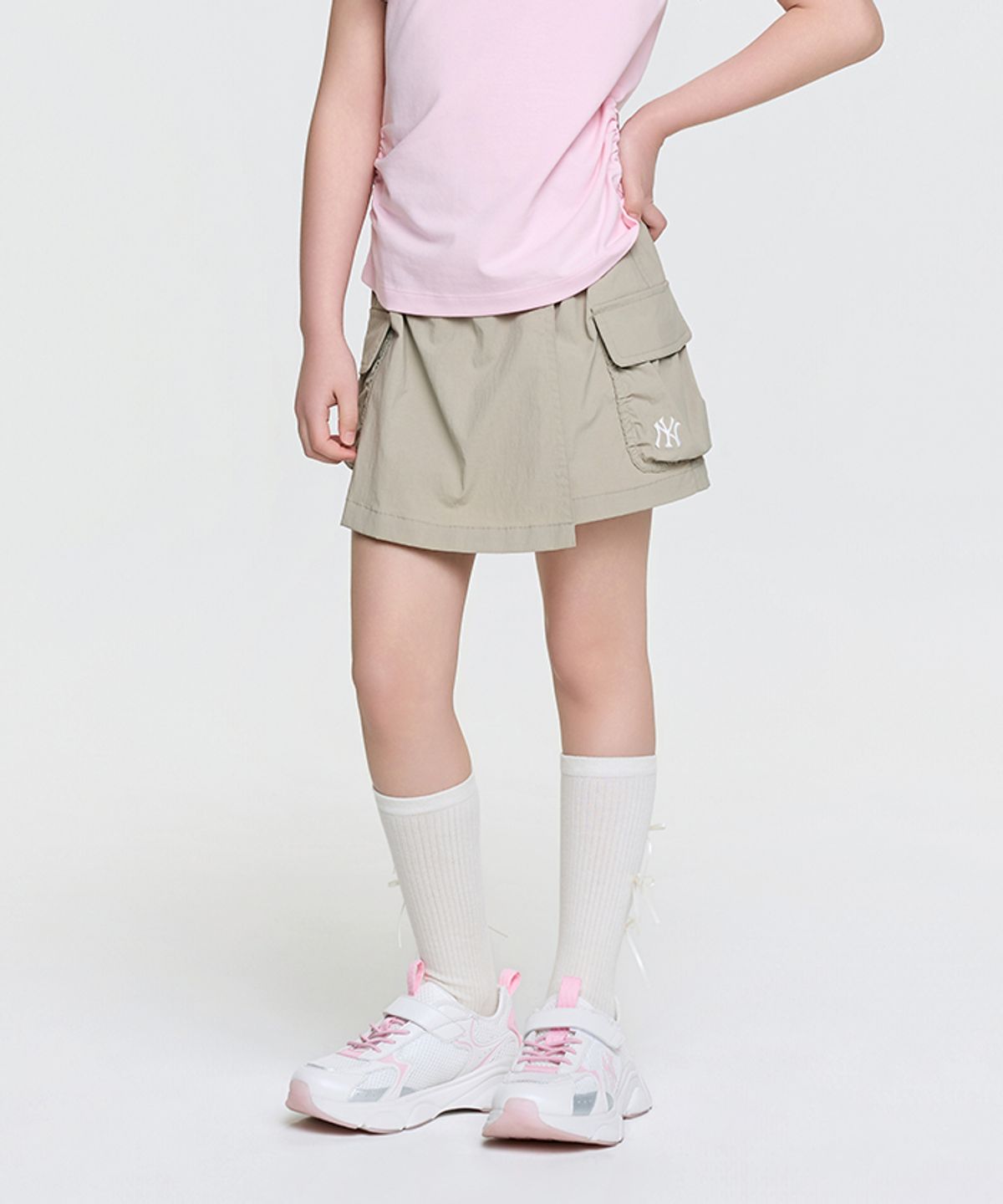 엠엘비 키즈(MLB KIDS) 베이직 아웃도어 스커트 NY (Beige)