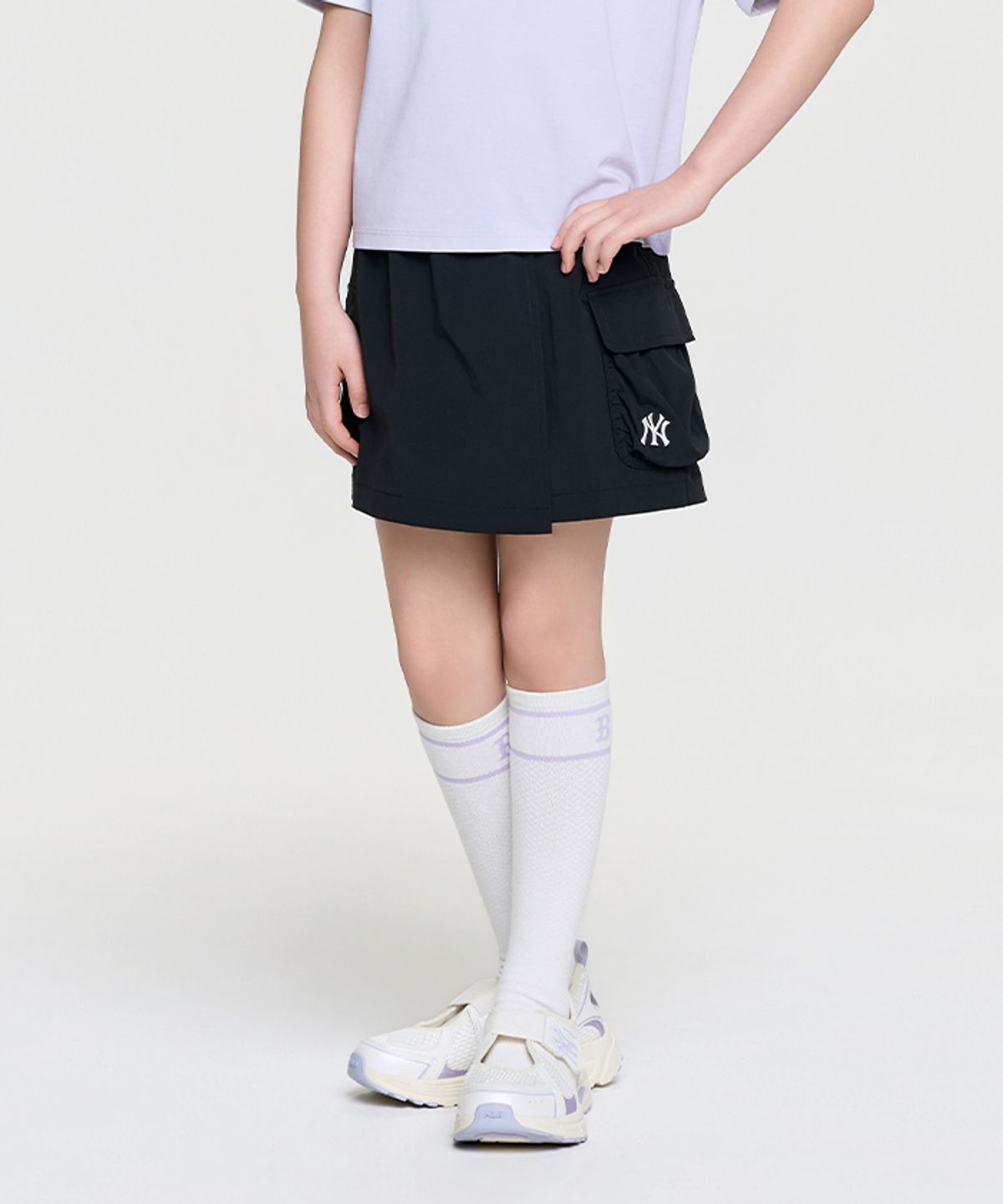 엠엘비 키즈(MLB KIDS) 베이직 아웃도어 스커트 NY (Black)
