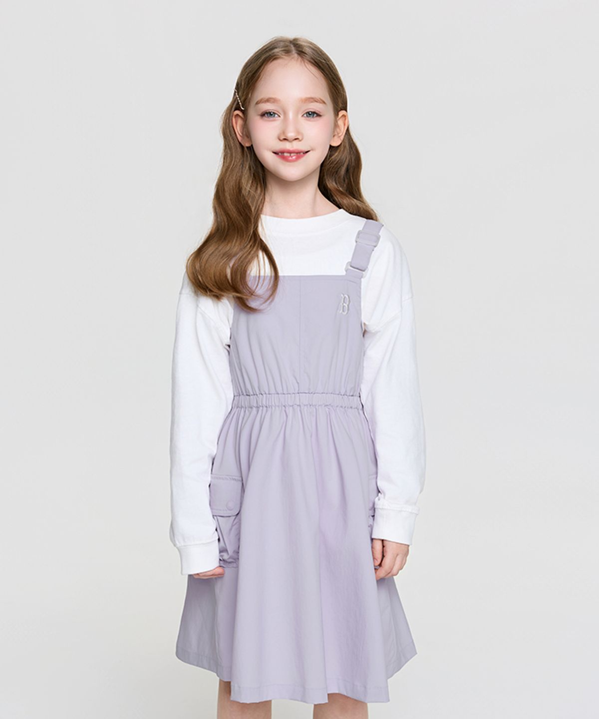 엠엘비 키즈(MLB KIDS) 베이직 아웃도어 원피스 BOS (Lavender)