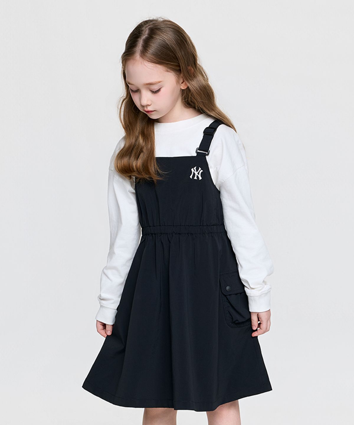 엠엘비 키즈(MLB KIDS) 베이직 아웃도어 원피스 NY (Black)