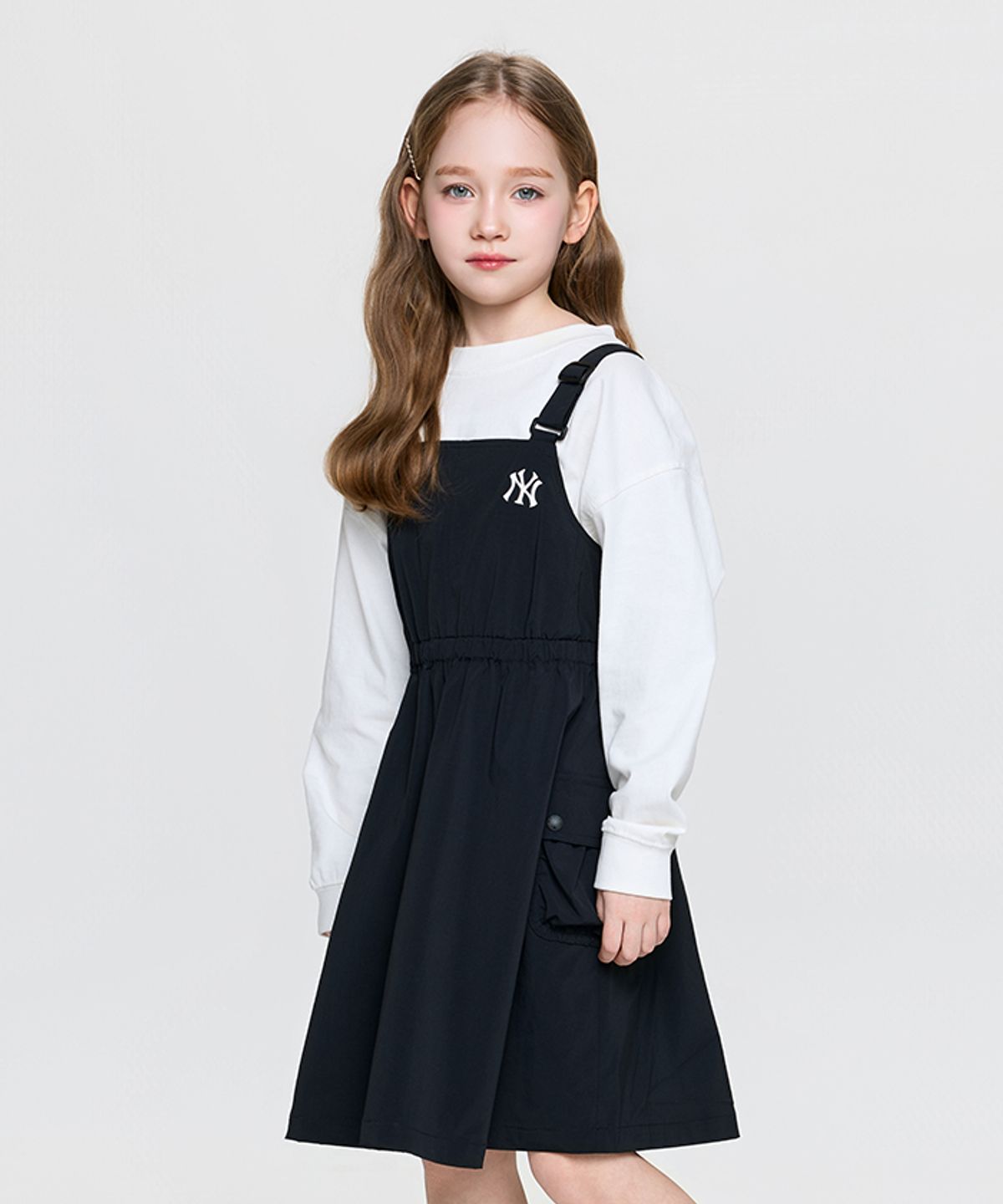엠엘비 키즈(MLB KIDS) 베이직 아웃도어 원피스 NY (Black)