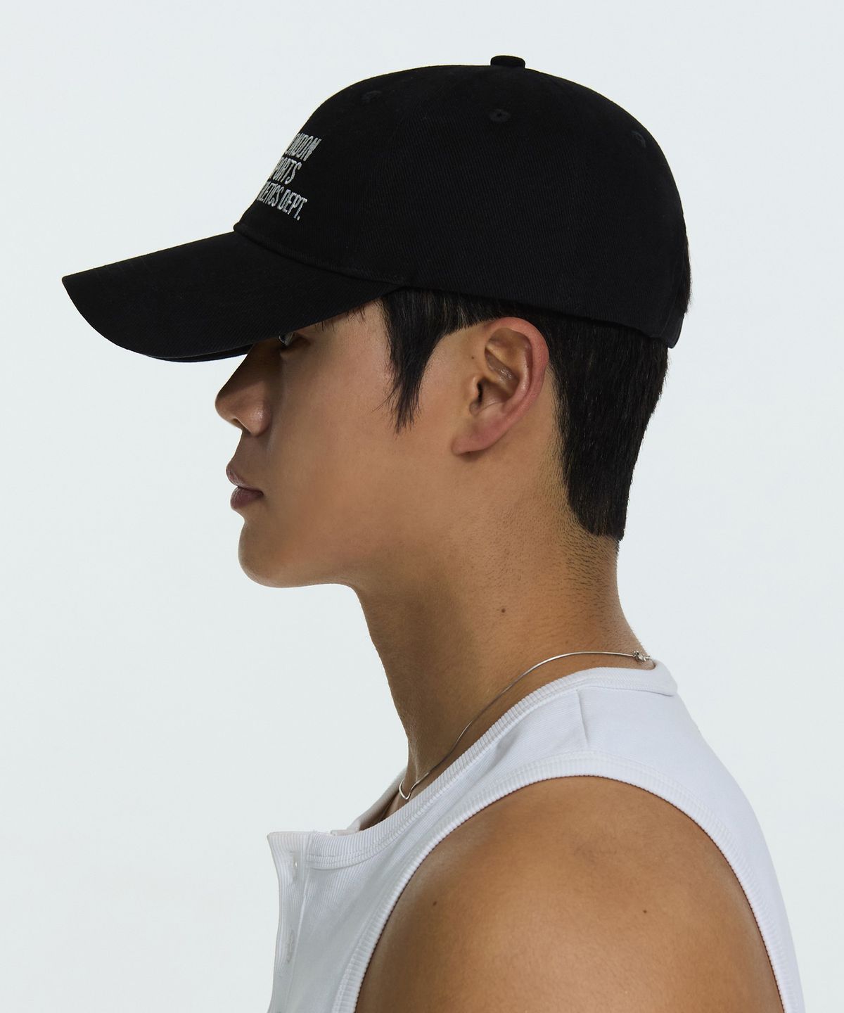 미치코런던 스포츠(MICHIKO LONDON SPORTS) LSA 로고 코튼 볼캡 블랙