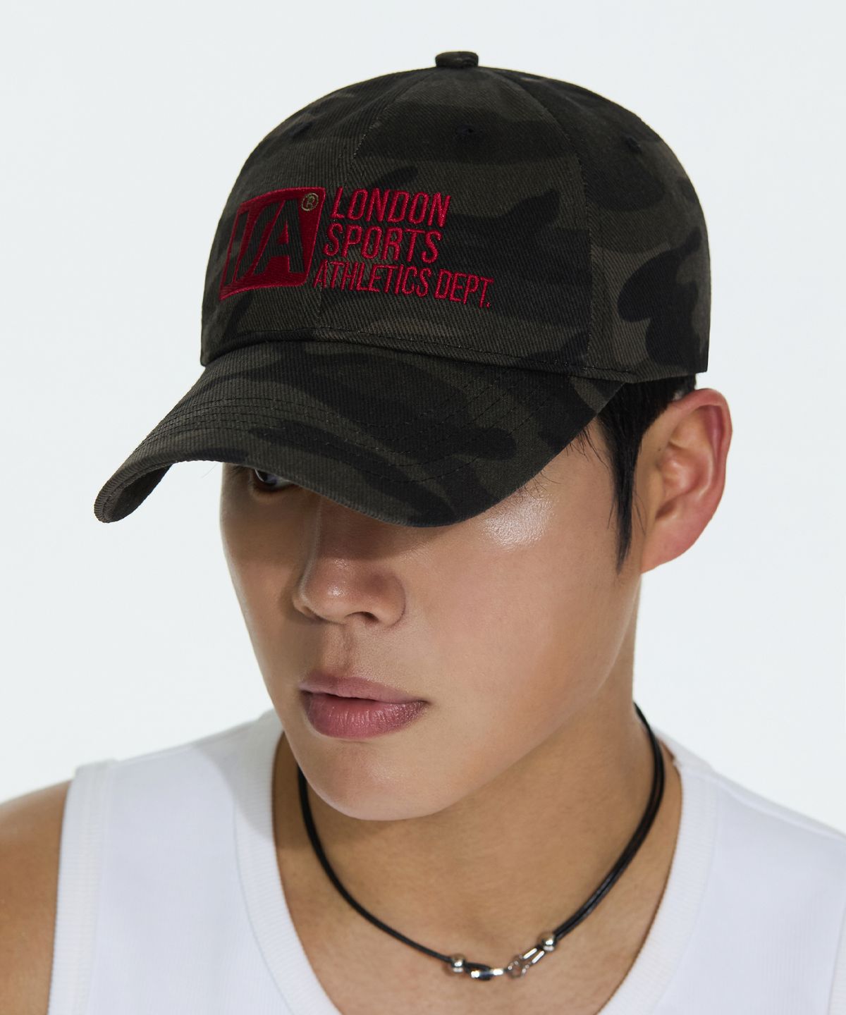 미치코런던 스포츠(MICHIKO LONDON SPORTS) LSA 로고 코튼 볼캡 카모