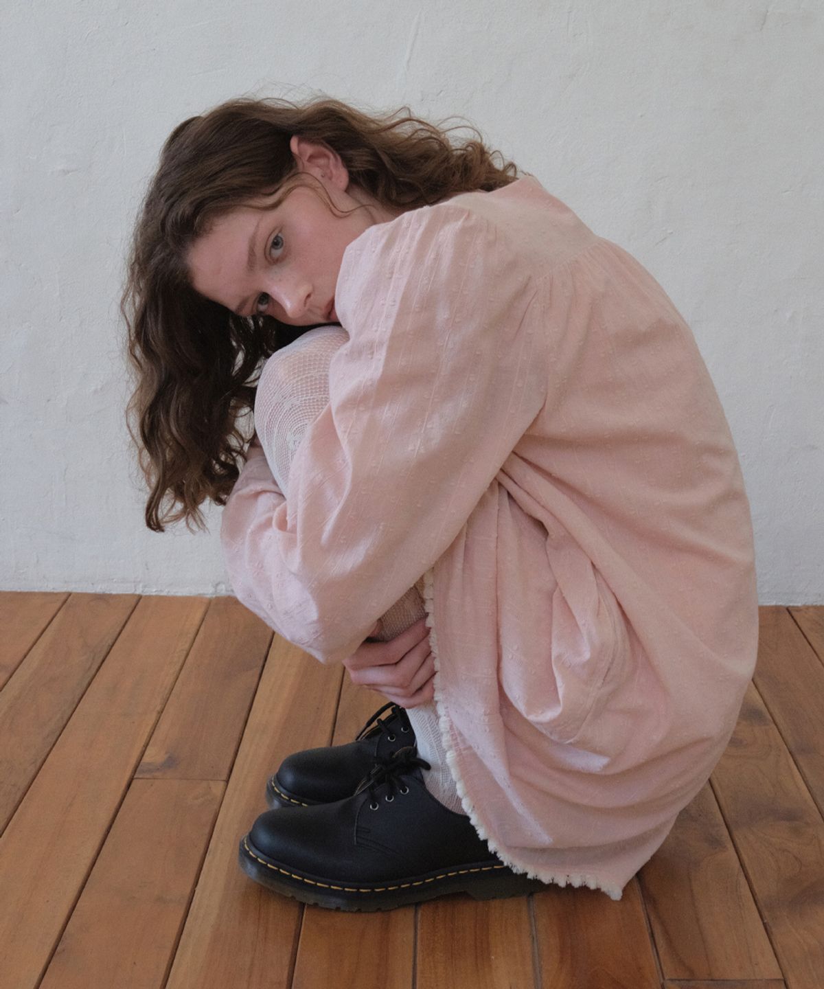 아우어노스텔지아(OURNOSTALGIA) Luna Puff Tassel Dress_Pink(O26OPS01)
