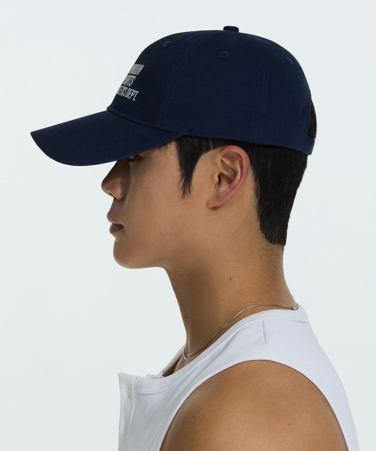 미치코런던 스포츠(MICHIKO LONDON SPORTS) LSA 로고 코튼 볼캡 네이비