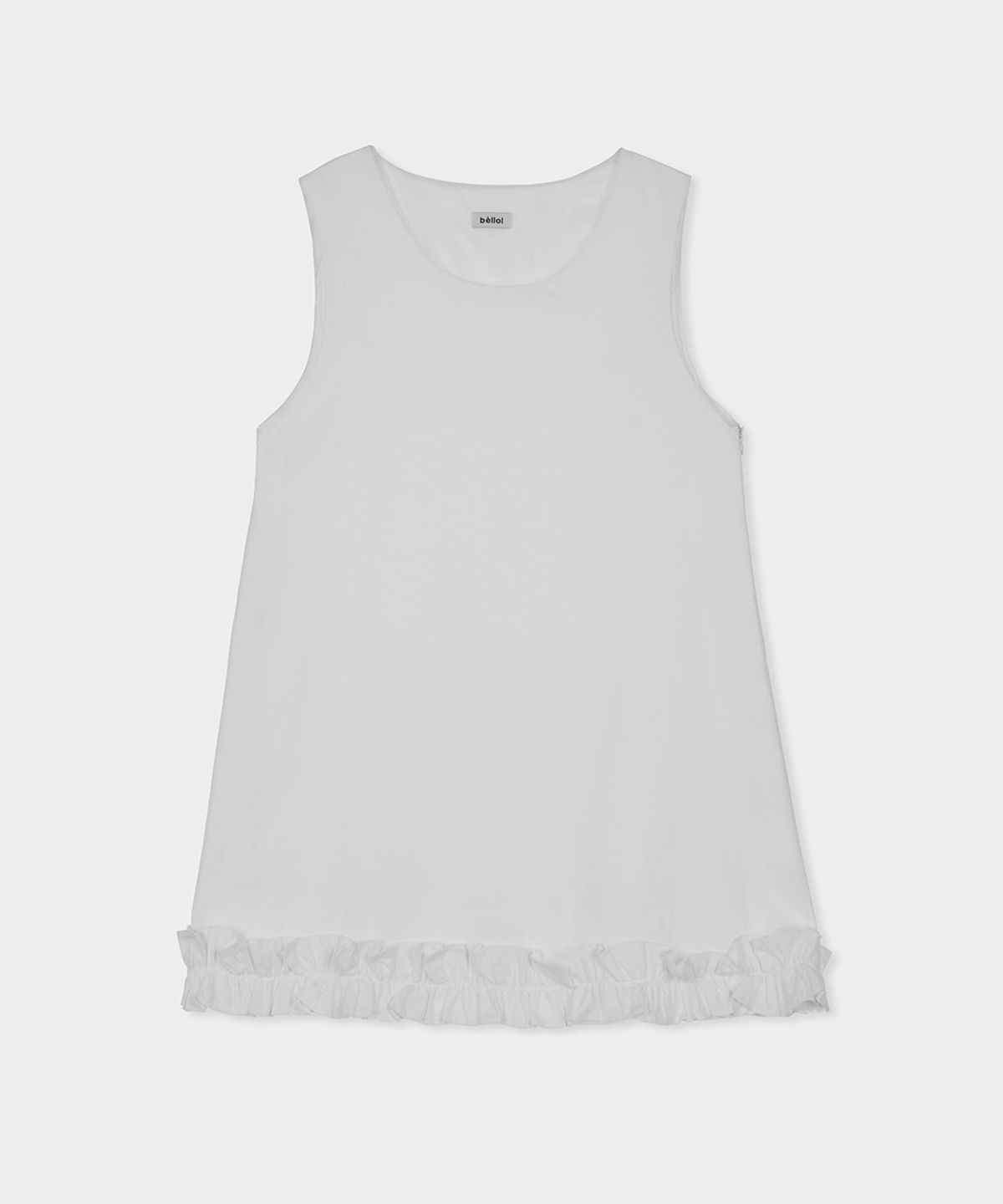 벨로엘(BELLOL) Frill sleeveless mini dress IVORY