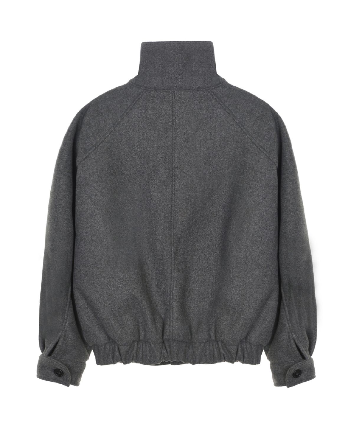 닉앤니콜(NICK&NICOLE) HIGH NECK HALF COAT_CHARCOAL