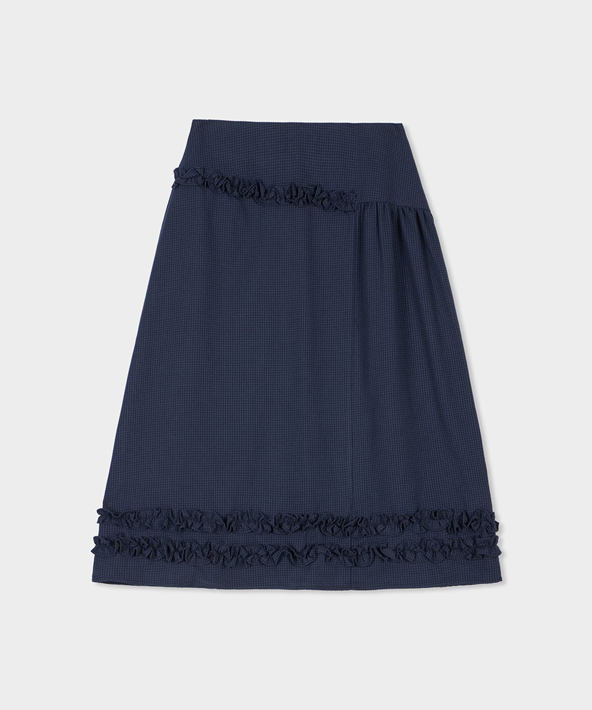 벨로엘(BELLOL) Lovely frill long skirt NAVY
