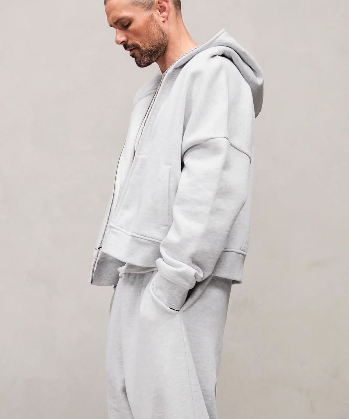 엔타이어 스튜디오(ENTIRE STUDIOS) (U) 이터널 집업 헤더 그레이 ETERNAL ZIP HEATHER GREY