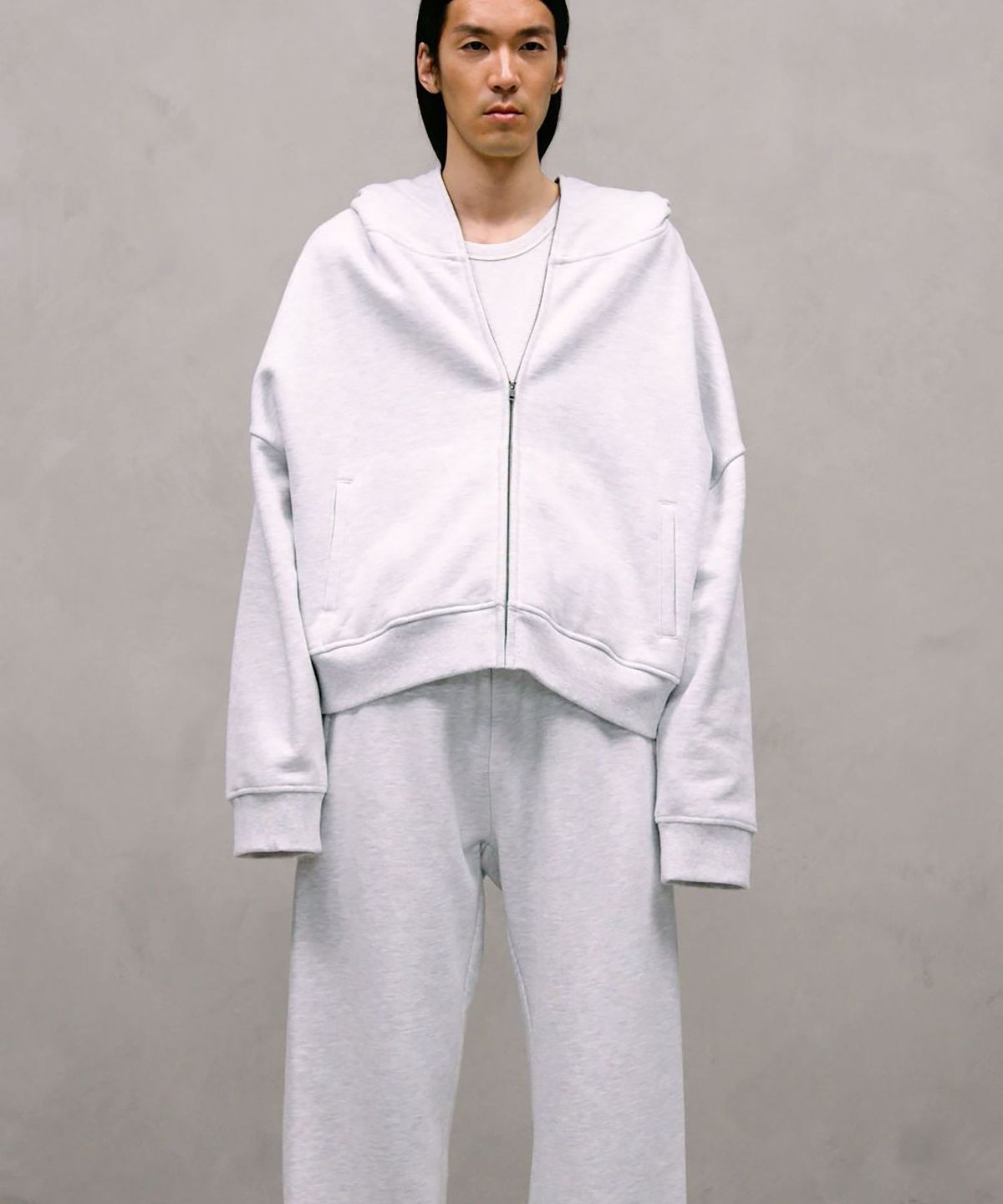 엔타이어 스튜디오(ENTIRE STUDIOS) (U) 이터널 집업 헤더 그레이 ETERNAL ZIP HEATHER GREY